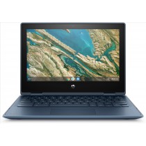 HP Chromebook x360 11 G3 EE 29,5 cm (11.6") Touch screen HD Intel® Celeron® 4 GB LPDDR4-SDRAM 32 GB eMMC Wi-Fi 5 (802.11ac) Chrome OS Blu